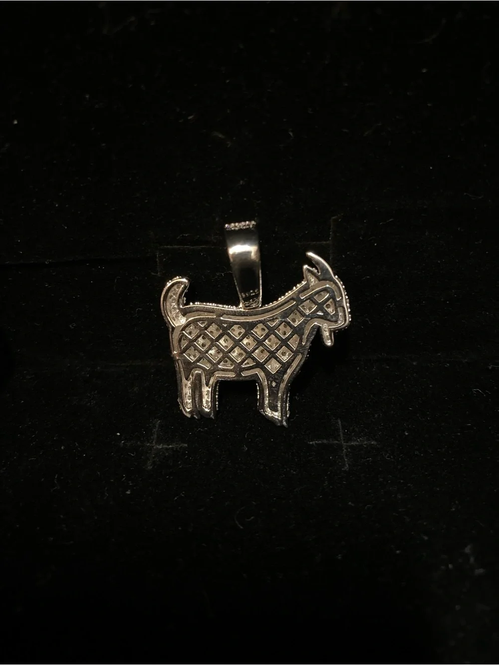 🐐✨ Moissanite 925 Sterling Silver Goat Pendant 💎 GRA Certificate Included ✨